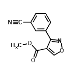 CAS 登录号：209731-38-4， 甲基3-(3-氰基苯基)-1,2-恶唑-4-羧酸酯