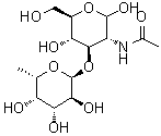 CAS 登录号：209977-50-4， 2-乙酰氨基-2-脱氧-3-O-(6-脱氧-alpha-L-吡喃半乳糖基)-D-吡喃葡萄糖