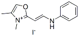 CAS 登录号：21034-17-3， 3,4-二甲基-2-[2-(苯基氨基)乙烯基]恶唑鎓碘化物