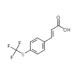 CAS#: 21101-67-7, (2E)-3-{4-[(Trifluoromethyl)Sulfanyl]Phenyl}Acrylic Acid