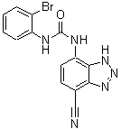 CAS#: 211096-49-0, 1-(2-Bromophenyl)-3-(4-Cyano-1H-Benzotriazol-7-Yl)Urea