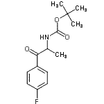 CAS#: 211242-48-7, 2-Methyl-2-Propanyl [1-(4-Fluorophenyl)-1-Oxo-2-Propanyl]Carbamate