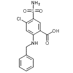 CAS 登录号：2114-68-3， 2-(苄基氨基)-4-氯-5-氨基磺酰基苯甲酸