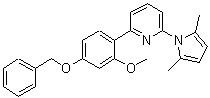 CAS 登录号：211495-29-3， 2-[4-(苄氧基)-2-甲氧基苯基]-6-(2,5-二甲基-1H-吡咯-1-基)吡啶