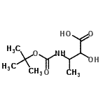 CAS#: 211746-09-7, 2-Hydroxy-3-({[(2-Methyl-2-Propanyl)Oxy]Carbonyl}Amino)Butanoic Acid