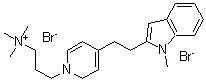 CAS 登录号：21199-35-9， 三甲基-[3-[4-[2-(1-甲基吲哚-2-基)乙基]吡啶-1-基]丙基]铵二溴化物