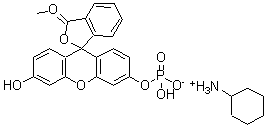 CAS#: 21233-09-0, 6'-Methoxy-3-Oxo-3H-Spiro[2-Benzofuran-1,9'-Xanthen]-3'-Yl Dihydrogen Phosphate - Cyclohexanamine (1:1)