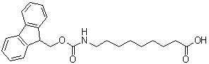 CAS 登录号：212688-52-3， 9-{[(9H-芴-9-基甲氧基)羰基]氨基}壬酸