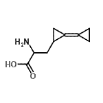 CAS 登录号：213198-57-3， 3-[1,1'-联(环丙烷亚基)-2-基]丙氨酸