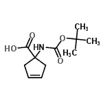 CAS#: 213316-20-2, 1-({[(2-Methyl-2-Propanyl)Oxy]Carbonyl}Amino)-3-Cyclopentene-1-Carboxylic Acid