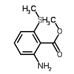 CAS#: 213340-66-0, Methyl 2-Amino-6-(Methylsulfanyl)Benzoate