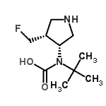CAS 登录号：213388-73-9， [(3R,4R)-4-(氟甲基)-3-吡咯烷基](2-甲基-2-丙基)氨基甲酸