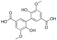CAS 登录号：2134-90-9， 3-(5-羧基-2-羟基-3-甲氧基苯基)-4-羟基-5-甲氧基苯甲酸