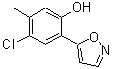 CAS 登录号：213690-32-5， 4-氯-5-甲基-2-(1,2-恶唑-5-基)苯酚