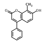 CAS 登录号：21392-48-3， 7-羟基-8-甲基-4-苯基-2H-苯并吡喃-2-酮