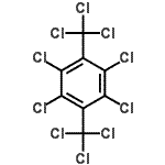 CAS#: 2142-35-0, 1,2,4,5-Tetrachloro-3,6-Bis(Trichloromethyl)Benzene