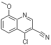 CAS 登录号：214476-78-5， 4-氯-8-甲氧基-3-喹啉甲腈