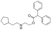 CAS 登录号：21461-69-8， 二苯基乙酸 2-[(2-环戊基乙基)氨基]乙基酯