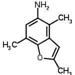 CAS#: 214683-09-7, 2,4,7-Trimethyl-1-Benzofuran-5-Amine