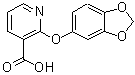 CAS 登录号：214758-41-5， 2-(1,3-苯并二氧戊环-5-基氧基)烟酸