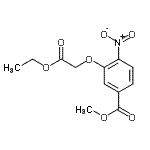 CAS 登录号：214848-28-9， 甲基3-(2-乙氧基-2-氧代乙氧基)-4-硝基苯甲酸酯