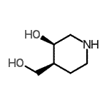CAS#: 21492-03-5, (3R,4S)-4-(Hydroxymethyl)-3-Piperidinol