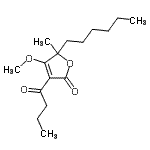 CAS#: 21494-11-1, 3-Butyryl-5-Hexyl-4-Methoxy-5-Methyl-2(5H)-Furanone