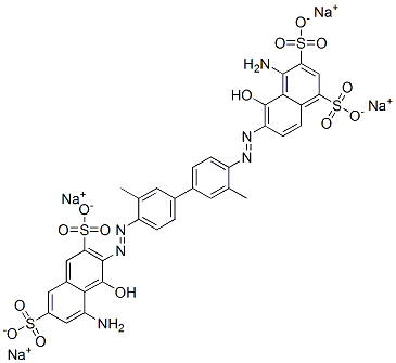 CAS#: 2150-53-0, Tetrasodium (6E)-4-Amino-6-[[4-[4-[(2Z)-2-(8-Amino-1-Oxo-3,6-Disulfonatonaphthalen-2-Ylidene)Hydrazinyl]-3-Methylphenyl]-2-Methylphenyl]Hydrazinylidene]-5-Oxonaphthalene-1,3-Disulfonate