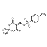 CAS#: 215436-24-1, 2,2-Dimethyl-5-({[(4-Methylphenyl)Sulfonyl]Oxy}Imino)-1,3-Dioxane-4,6-Dione