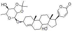 CAS#: 21590-25-0, 3beta-[(6-Deoxy-2-O,3-O-Isopropylidene-alpha-L-Mannopyranosyl)Oxy]-14-Hydroxybufa-4,20,22-Trienolide