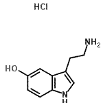 CAS#: 21591-86-6, 3-(2-Aminoethyl)-1H-Indol-5-Ol Hydrochloride (1:1)