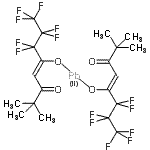 CAS#: 21600-78-2, (4Z,4'Z)-5,5'-[lambda<Sup>2</Sup>-Plumbanediylbis(Oxy)]Bis(6,6,7,7,8,8,8-Heptafluoro-2,2-Dimethyl-4-Octen-3-One)