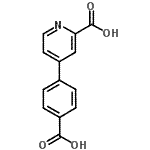 CAS 登录号：216059-90-4， 4-(4-羧基苯基)-2-吡啶羧酸