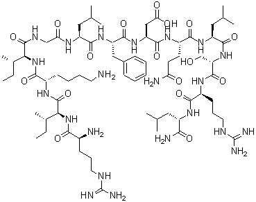 CAS#: 216064-36-7, L-Arginyl-L-Isoleucyl-L-Lysyl-L-Isoleucylglycyl-L-Leucyl-L-Phenylalanyl-L-alpha-Aspartyl-L-Glutaminyl-L-Leucyl-L-Seryl-L-Arginyl-L-Leucinamide