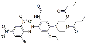 CAS#: 21615-32-7, [[5-(Acetylamino)-4-[(2-Bromo-4,6-Dinitrophenyl)Azo]-2-Ethoxyphenyl]Imino]Diethylene Dibutyrate