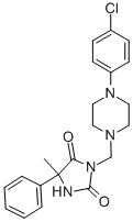 CAS#: 21616-34-2, 3-((4-Chlorophenylpiperazinyl)Methyl)-5-Methyl-5-Phenyl-Hydantoin
