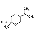 CAS 登录号：216376-37-3， (5R)-5-异丙基-2,2-二甲基-1,4-氧硫杂环已烷