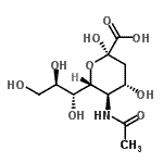 CAS 登录号：21646-00-4， (6R)-5-乙酰氨基-3,5-二脱氧-6-[(2R)-1,2,3-三羟基丙基]-beta-L-苏式-己-2-酮吡喃糖酸
