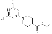 CAS 登录号：216502-45-3， 1-(4,6-二氯-1,3,5-三嗪-2-基)-4-哌啶羧酸乙酯