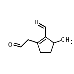 CAS 登录号：216512-70-8， 5-甲基-2-(2-氧代乙基)-1-环戊烯-1-甲醛