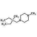 CAS#: 21659-88-1, 1-{[Diethyl(Methyl)Silyl]Methyl}-4-Methylpiperazine