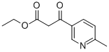 CAS 登录号：21683-58-9， 3-(2-甲基-5-吡啶基)-3-氧代丙酸乙酯