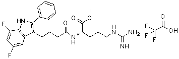 CAS#: 217480-26-7, Methyl N<Sup>2</Sup>-[4-(5,7-Difluoro-2-Phenyl-1H-Indol-3-Yl)Butanoyl]-L-Argininate Trifluoroacetate (1:1)