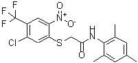 CAS#: 217490-34-1, 2-{[5-Chloro-2-Nitro-4-(Trifluoromethyl)Phenyl]Sulfanyl}-N-Mesitylacetamide