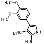 CAS#: 217954-75-1, 2-Amino-4-(3,4-Dimethoxyphenyl)-1H-Pyrrole-3-Carbonitrile