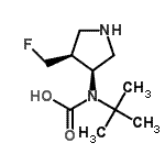 CAS 登录号：218281-40-4， [(3S,4S)-4-(氟甲基)-3-吡咯烷基](2-甲基-2-丙基)氨基甲酸