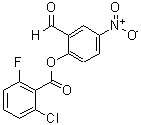 CAS 登录号：218287-71-9， 2-甲酰基-4-硝基苯基 2-氯-6-氟苯甲酸酯
