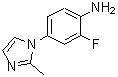 CAS 登录号：218301-88-3， 2-氟-4-(2-甲基-1H-咪唑-1-基)苯胺