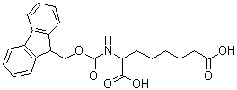 CAS 登录号：218457-78-4， 2-(9H-芴-9-基甲氧羰基氨基)辛烷二酸
