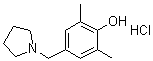 CAS#: 218796-04-4, 2,6-Dimethyl-4-(1-Pyrrolidinylmethyl)Phenol Hydrochloride (1:1)